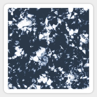 Navy blue Storm - Tie Dye Shibori Texture Sticker